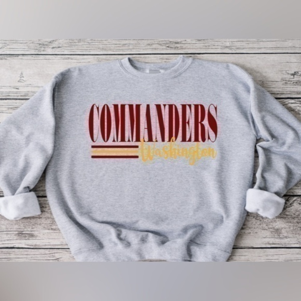 Commanders stripe crewneck